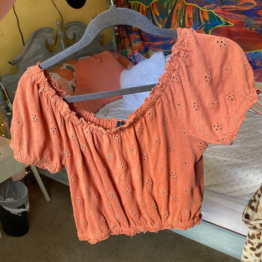 Orange AE Boho Top